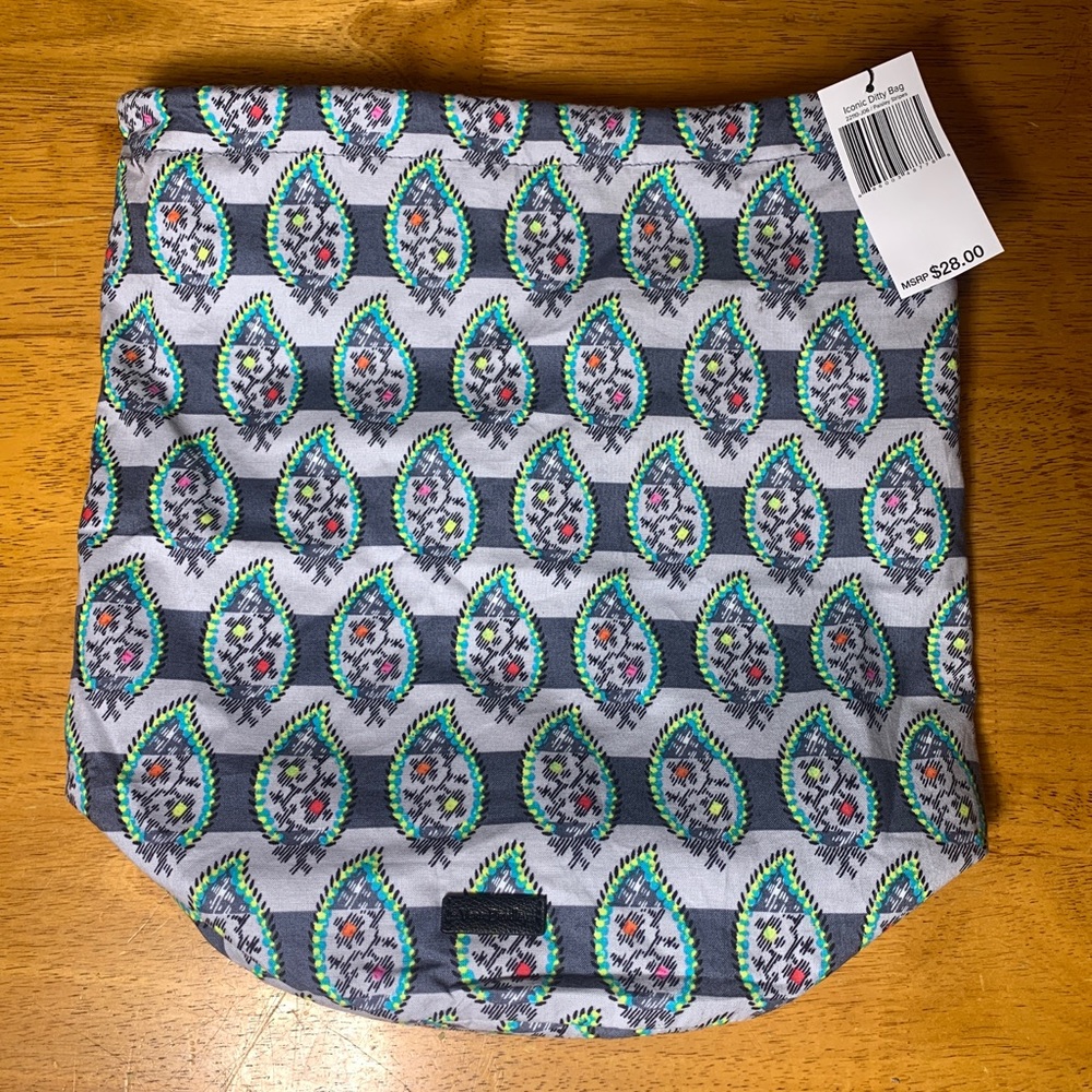 Vera Bradley Iconic Ditty Bag Paisley Stripes